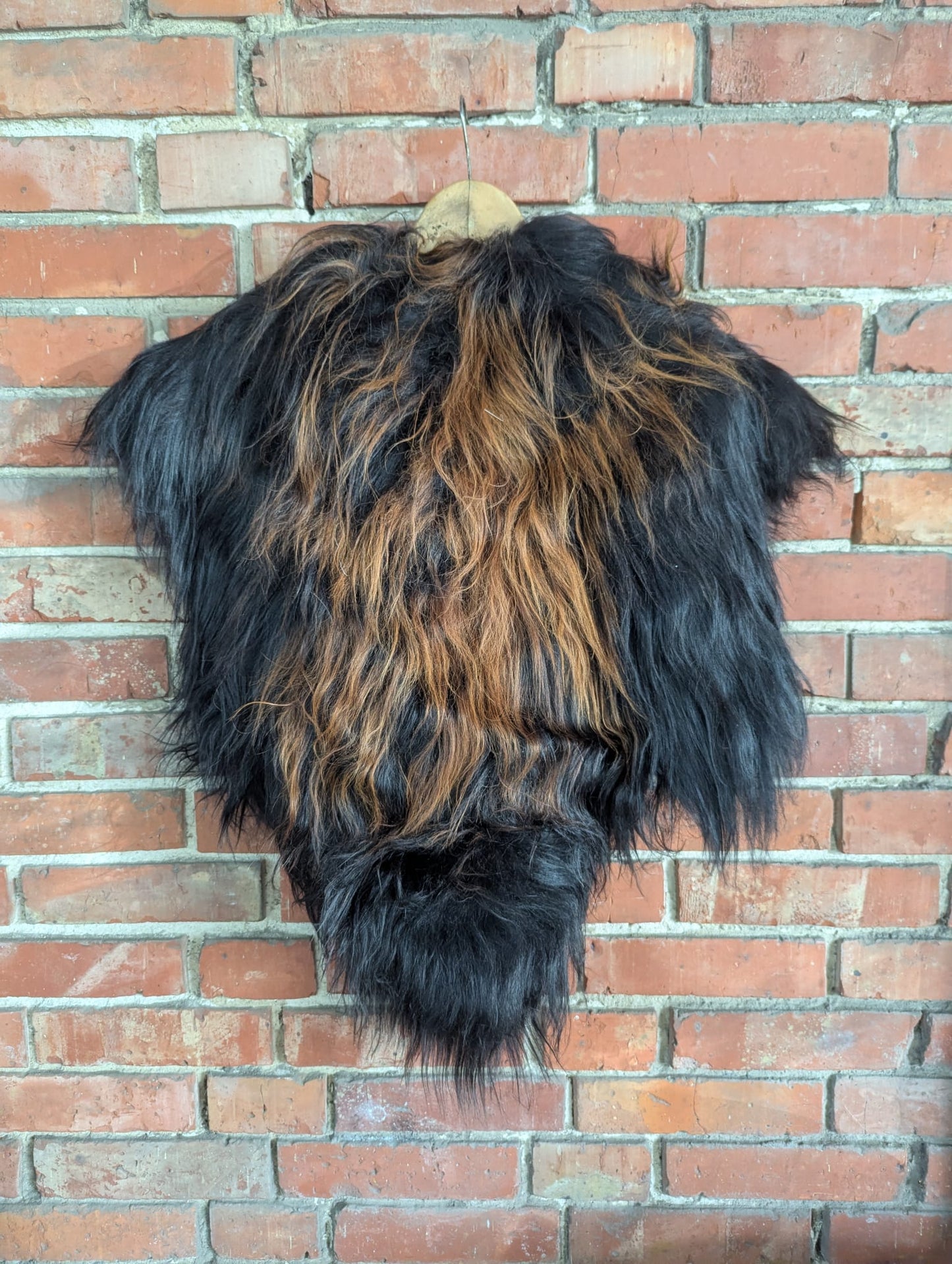Viking Fur Cape – Islandschaf Black Red Brown – Krieger | Dark – Einzelstück 709