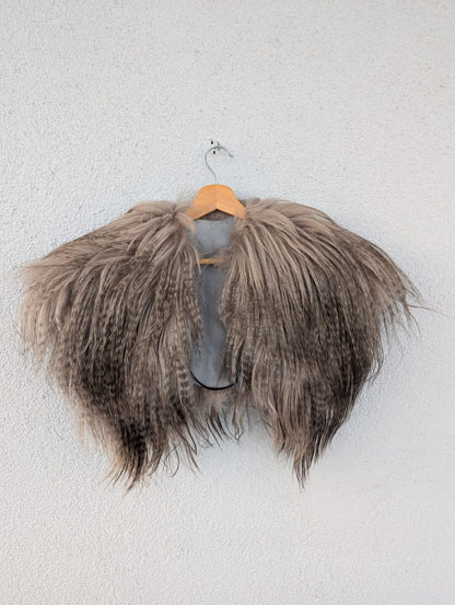 Schulterfell – Fell für Wikinger - Viking Fell - Krieger Fell - Bekleidung mit Fell - Vikings - GOT - Einzelstück 816