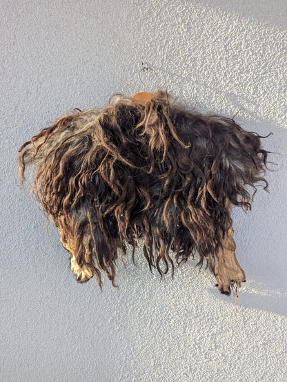 Vikinger-Schulterfell – Echtes Schaffell für LARP, Mittelalter & Karneval – Unikat – Artikel 848