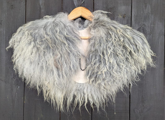 Schulterfell - Fell für Wikinger - Viking Fell - Krieger Fell - Bekleidung mit Fell- Vikings- GOT - Einzelstück 919