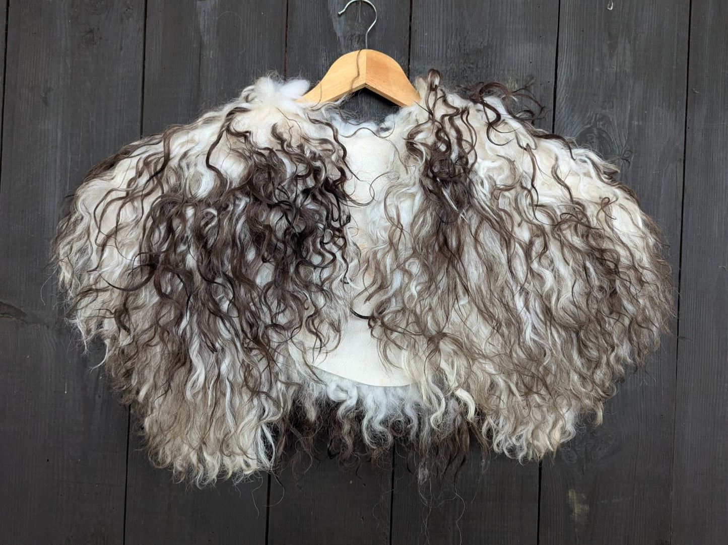 Schulterfell XL - Fell für Wikinger - Viking Fell - Krieger Fell - Bekleidung mit Fell- Vikings- GOT - Einzelstück 936