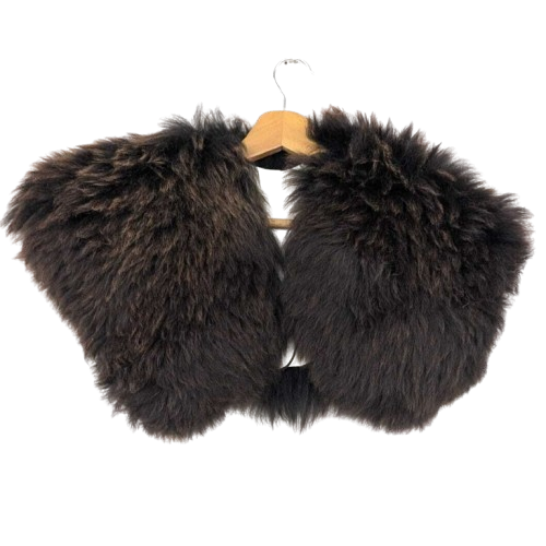 Viking Shoulder Fur – Real Sheepskin Shoulder Cape  – Wikinger Schulterfell– One of a Kind – S2