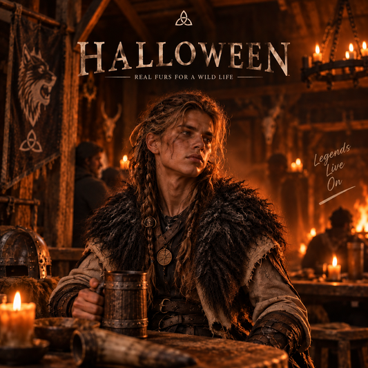 Viking Shoulder Fur Dark – Real Heidschnucke Sheepskin – Wikinger Schulterfell – LARP Fantasy Halloween – Einzelstück H18