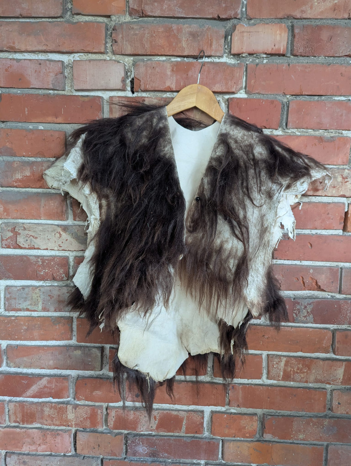 Post Apocalyptic Fur Cloak – Endzeit LARP Fellumhang – Real Sheepskin – Viking Barbarian Halloween – Einzelstück H8