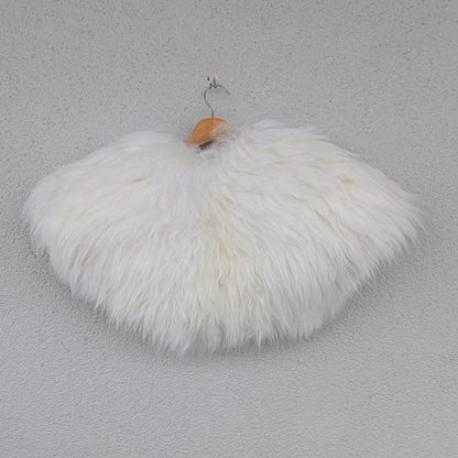 Viking Shoulder Fur – Real Sheepskin Shoulder Cape  – Wikinger Schulterfell – One of a Kind – S5a