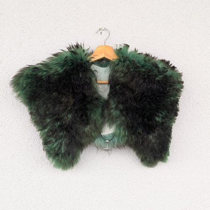 Viking Shoulder Fur – Real Sheepskin Shoulder Cape  – Wikinger Schulterfell- One of a Kind – S7a