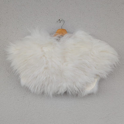 Viking Shoulder Fur – Real Sheepskin Shoulder Cape  – Wikinger Schulterfell- One of a Kind – S5