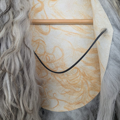 Viking Shoulder Fur – Real Sheepskin Shoulder Cape  – Wikinger Schulterfell – One of a Kind – S3